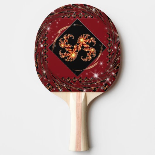 Achempong Zazzle: Cosmic Balance High-Performance Tischtennis Schläger (Vorderseite)