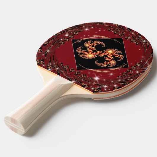 Achempong Zazzle: Cosmic Balance High-Performance Tischtennis Schläger (Vorderseite)