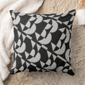 Achempong Zazzle: Geometric Black White Modern Art Kissen (Decke)