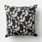 Achempong Zazzle: Geometric Black White Modern Art Kissen (Rückseite)