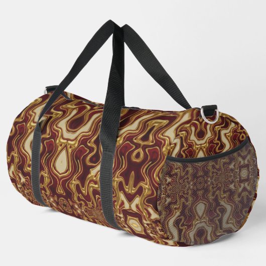 Achempong Zenith Prime | Executive Crimson 3D Swir Duffle Bag (Rechte Ecke)