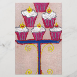 Achempongs künstlerische, inspirierende Cupcake-Co Briefpapier