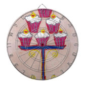 Achempongs künstlerische, inspirierende Cupcake-Co Dartscheibe (vorne)