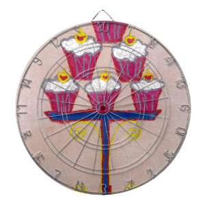 Achempongs künstlerische, inspirierende Cupcake-Co Dartscheibe