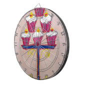 Achempongs künstlerische, inspirierende Cupcake-Co Dartscheibe (Vorderseite rechts)