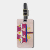 Achempongs künstlerische, inspirierende Cupcake-Co Gepäckanhänger (Vorderseite vertikal)