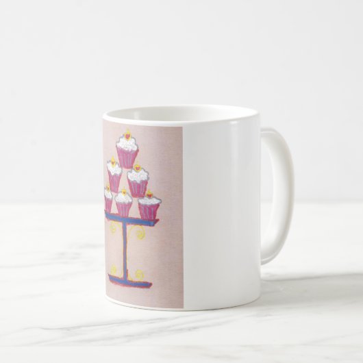 Achempongs künstlerische, inspirierende Cupcake-Co Kaffeetasse (VorderseiteRechts)