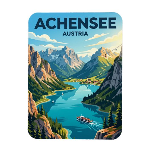 Achensee Österreich Magnet (Vertikal)