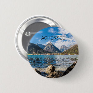 Achensee Tirol Retro Austria Holiday Souvenir Button