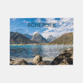 Achensee Tirol Retro Austria Holiday Souvenir Fleecedecke (Vorderseite (Horizontal))