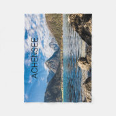 Achensee Tirol Retro Austria Holiday Souvenir Fleecedecke (Vorderseite)