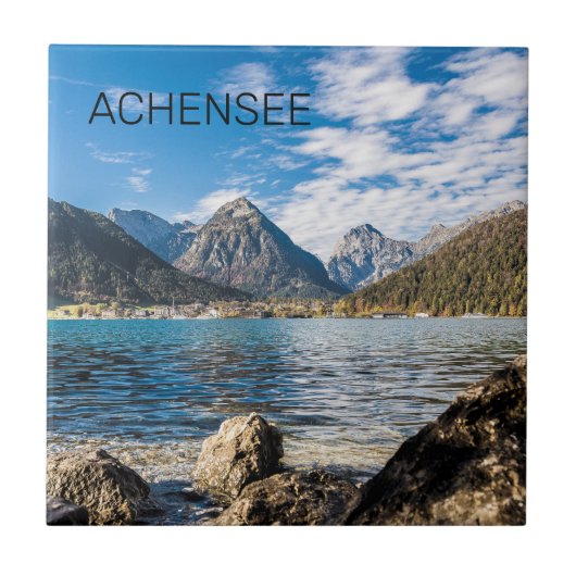 Achensee Tirol Retro Austria Holiday Souvenir Fliese (Vorderseite)