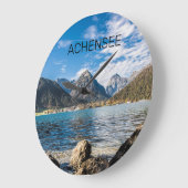 Achensee Tirol Retro Austria Holiday Souvenir Große Wanduhr (Winkel)