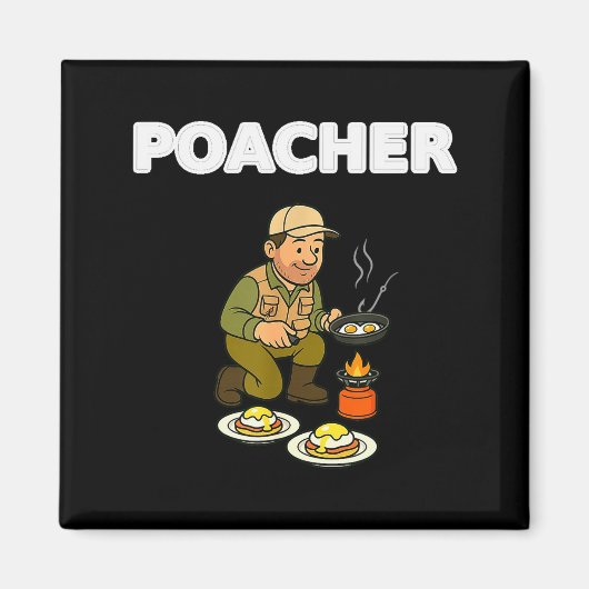 Acher Fishing Tee Fishing Gift Hunting Gift Funny Magnet (Vorne)