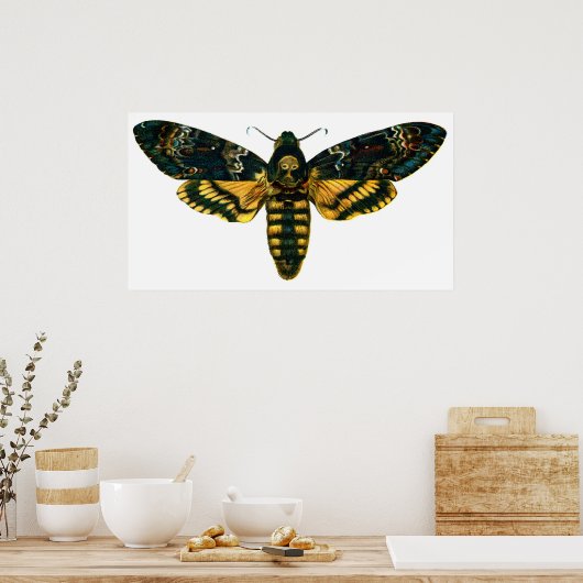 Acherontia-Atropos (Todeskopfhawkmoth) Poster (Küche)