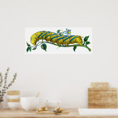 Acherontia-Raupe Poster (Küche)