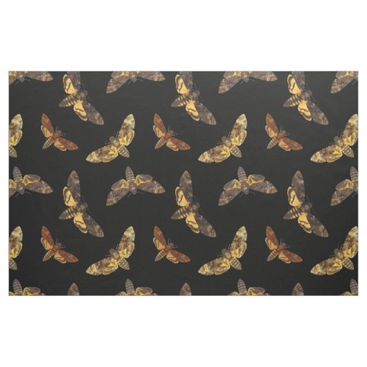 AcherontiaLachesis - Tod-köpfiges Hawkmoth Stoff (Fat Quarter (45,7 x 55,9 cm))