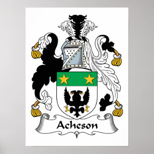 Acheson Familienwappen Poster