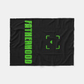 Achievement Unlocked Fatherhood Gamer Video Games Fleecedecke (Vorderseite (Horizontal))