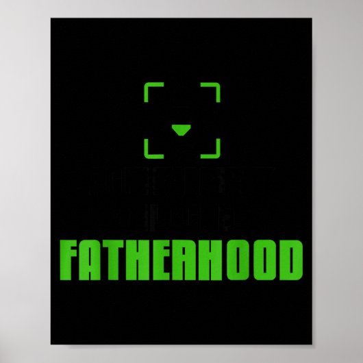 Achievement Unlocked Fatherhood Gamer Video Games Poster (Vorne)