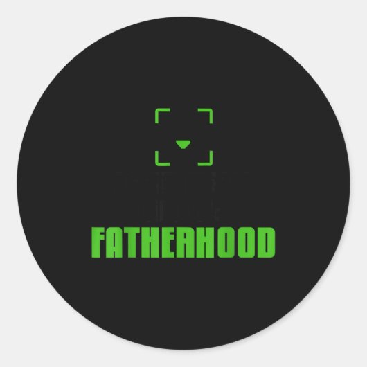 Achievement Unlocked Fatherhood Gamer Video Games  Runder Aufkleber (Vorderseite)