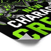 Achievement Unlocked New Character D Video Gamer Poster (Ecke)