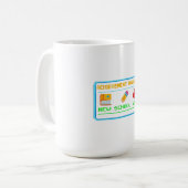 Achievement Unlocked: New School Year | Retro Game Kaffeetasse (Vorderseite Links)