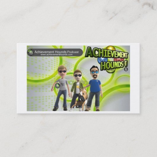 Achievementhounds Visitenkarte (Vorderseite)