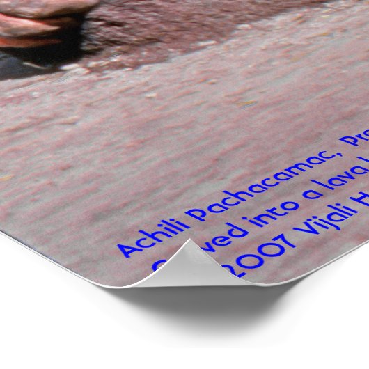 Achili Pachacamac/Poster Poster (Ecke)