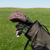 Achillea Desert Eve Deep Rose Muster Golf Headcover (In SItu)