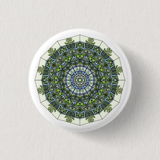 Achillean Mandala Button (Vorderseite)