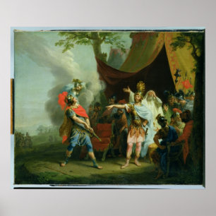 Achilles hat einen Streit mit Agamemnon, 1776 Poster
