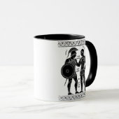 Achilles & Patroclus: Antike griechische Quee Kuns Tasse (VorderseiteRechts)