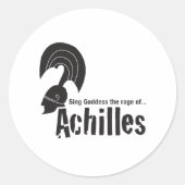 Achilles Runder Aufkleber (Vorderseite)