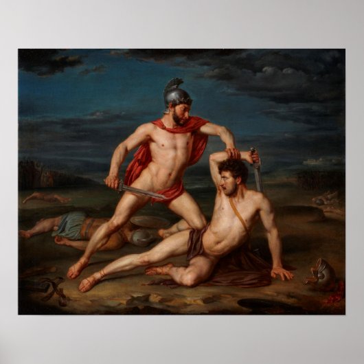 Achilles Slay Hector Poster (Vorne)