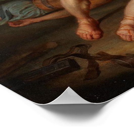 Achilles Slay Hector Poster (Ecke)