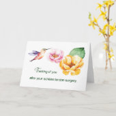 Achilles Tendon Operation Denken Sie an Ihre Blume Karte (Gelbe Blume)