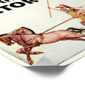 Achilles tötet Hector in der Illiad-Illustration Poster (Ecke)