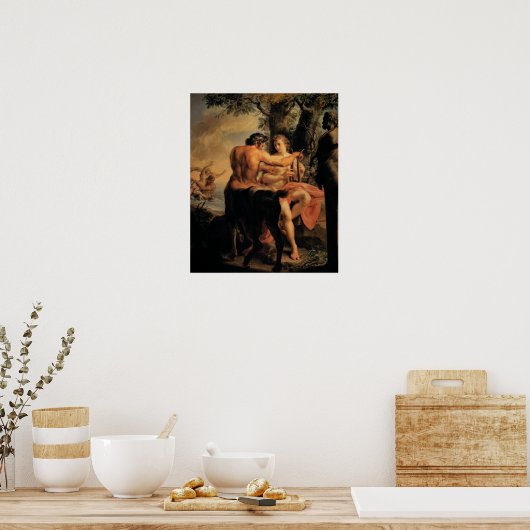 Achilles und das Centaur Chiron Poster (Küche)