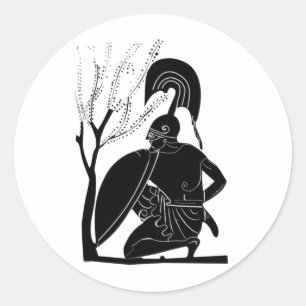 Achilleus-Aufkleber Runder Aufkleber