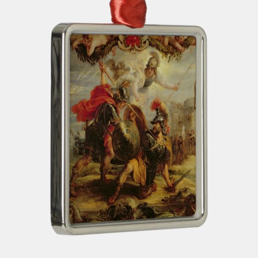 Achilleus, der Hector, 1630-32 besiegt Silbernes Ornament (Rechts)