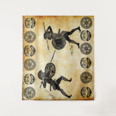 Achilleus gegen Hector Wandteppich (Vorderseite)