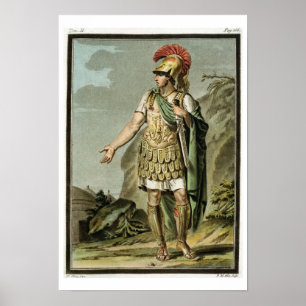 Achilleus in der Rüstung, Kostüm für 'Iphigenia in Poster