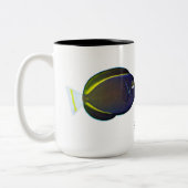 Achilleus u. Whitecheek Surgeonfishes Zweifarbige Tasse (Links)