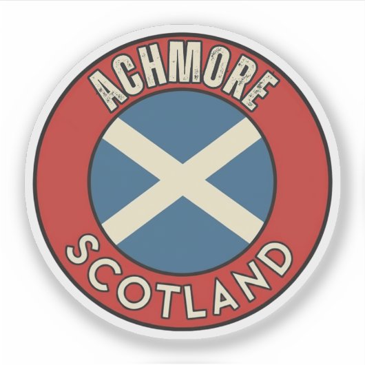 Achmore, Schottland Aufkleber (Vorderseite)