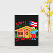 Acho La Navidad Es Otra Cosa Boricua Christmas Vib Karte (Gelbe Blume)