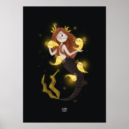ACHOLOTL VON Alexandra Dikaia Poster