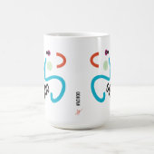 Achoo Abstrakt Moderne Kunst Retro Tasse (Mittel)