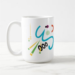 Achoo Abstrakt Moderne Kunst Retro Tasse
