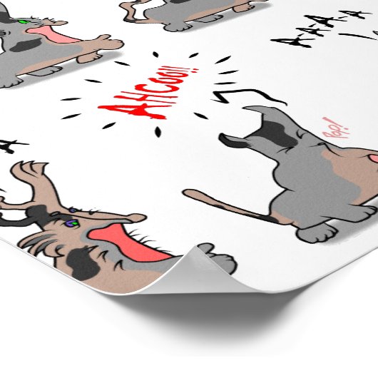 ACHOO! Katze +1 Poster (Ecke)